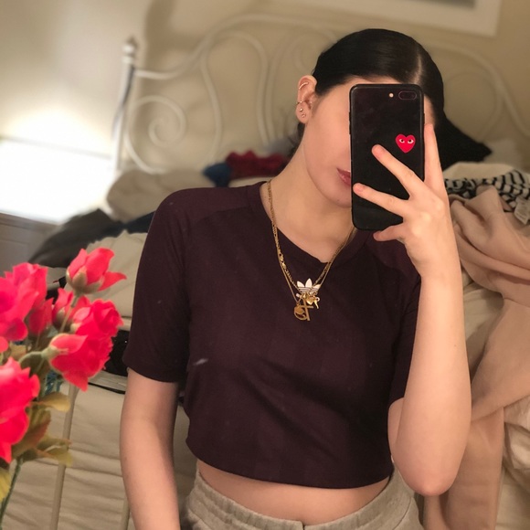 adidas Tops - plum adidas sport crop top